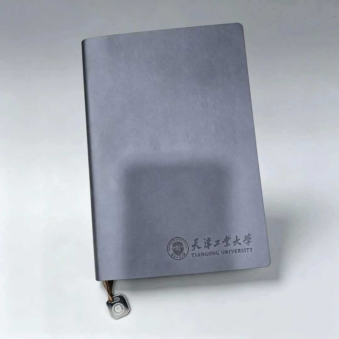天工软皮商务本小号A5灰黑色
